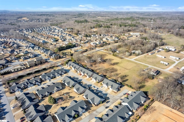 aerial view featuring a residential view