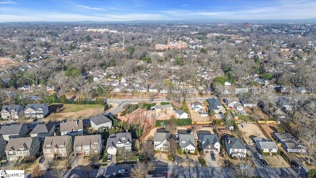 drone / aerial view featuring a residential view