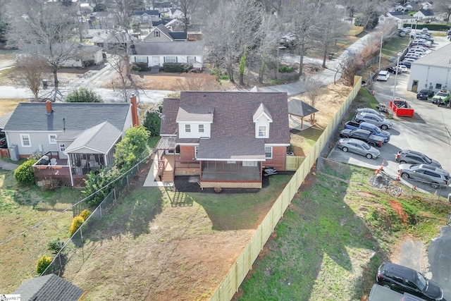 birds eye view of property featuring a residential view