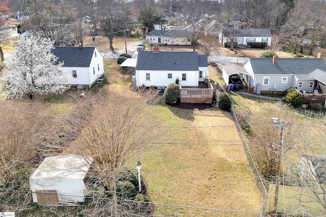 drone / aerial view featuring a residential view