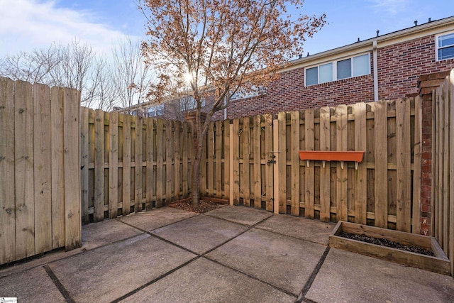 view of patio / terrace with fence