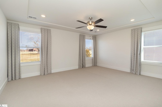 100 Outback Dr, Greer, SC 29650 - empty room featuring light carpet, visible vents, recessed lighting, and baseboards