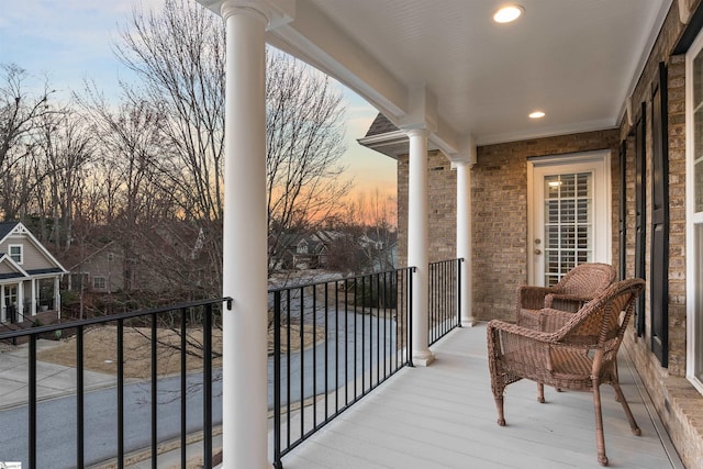 view of balcony