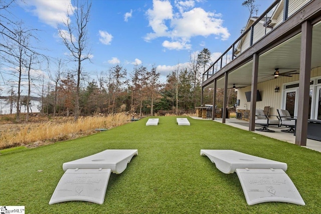 145 Brady Dr, Anderson, SC 29626 - view of yard with a patio area and ceiling fan