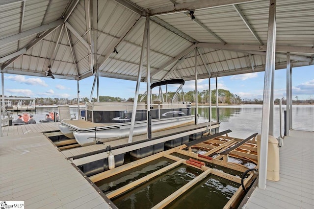 145 Brady Dr, Anderson, SC 29626 - view of dock with boat lift and a water view