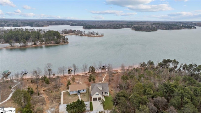 145 Brady Dr, Anderson, SC 29626 - bird's eye view with a water view