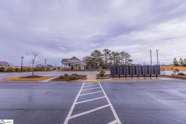 exterior space featuring mail area