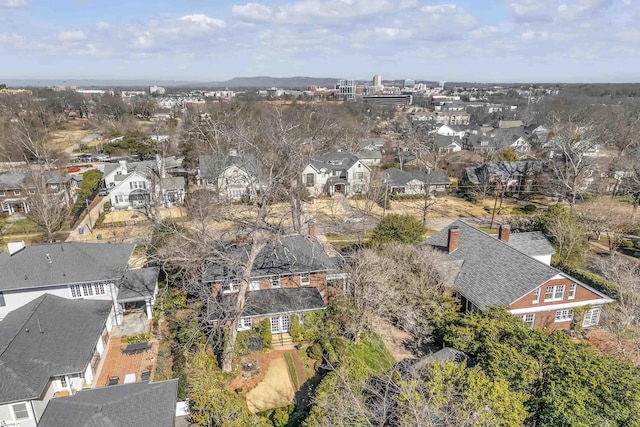 bird's eye view featuring a residential view