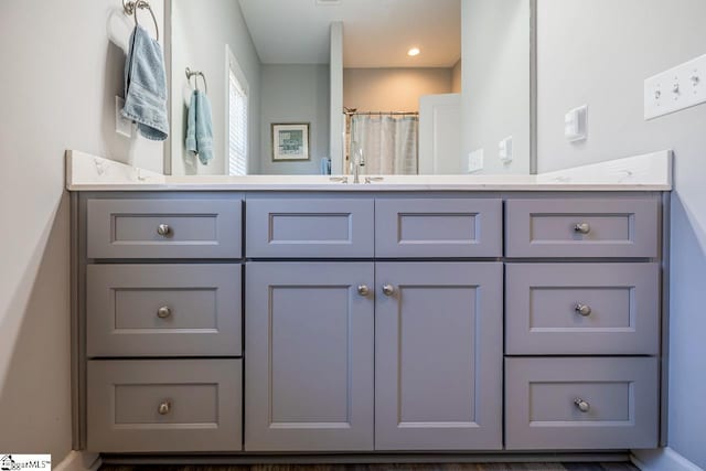 bathroom with vanity