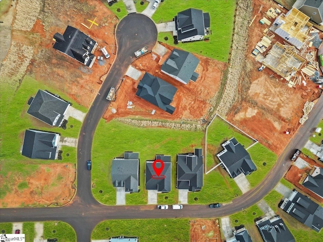 drone / aerial view featuring a residential view