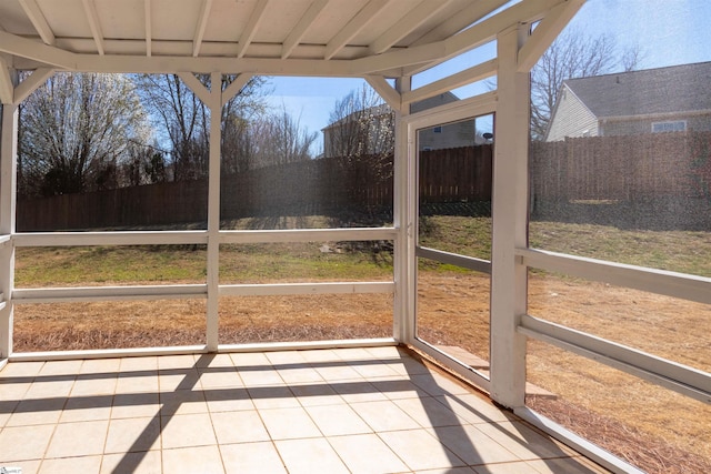 view of sunroom / solarium