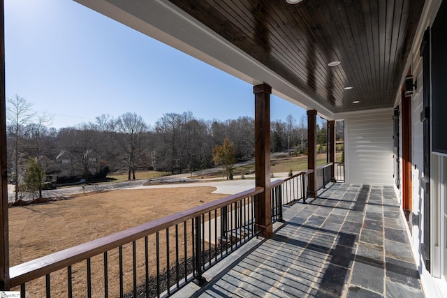 balcony with a porch