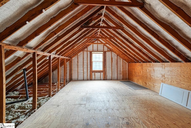 view of attic