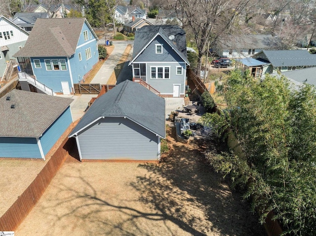 birds eye view of property featuring a residential view