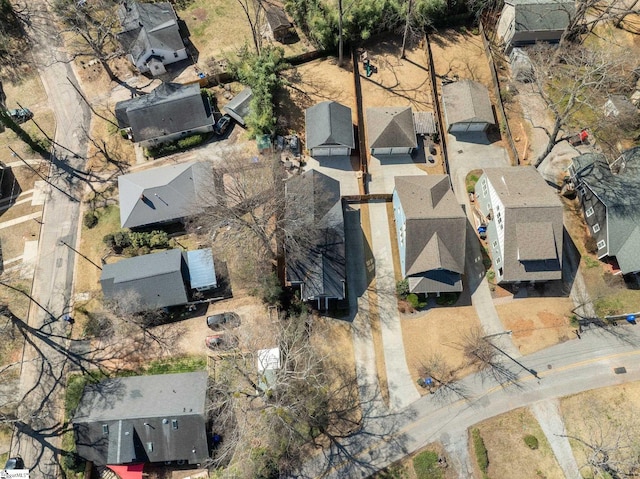 drone / aerial view with a residential view