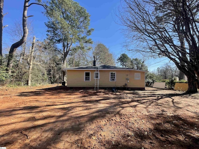 view of rear view of property