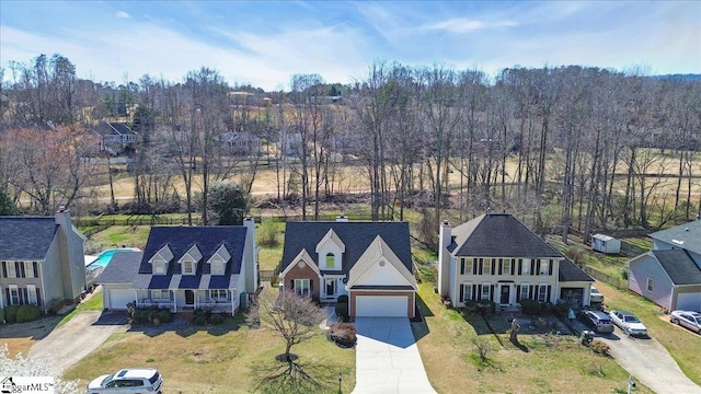 birds eye view of property