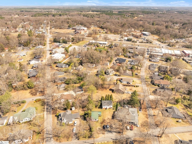 aerial view featuring a residential view