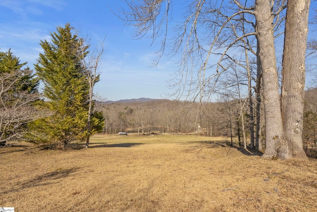 exterior space with a view of trees