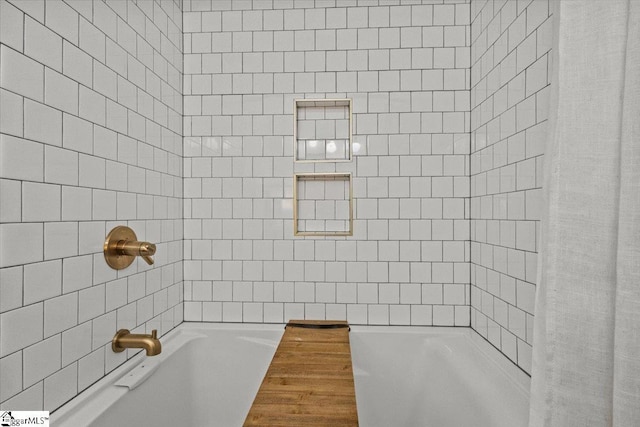 bathroom featuring shower / bathtub combination