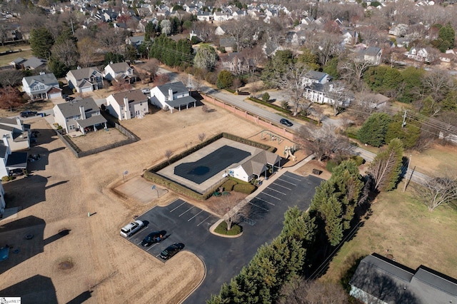 bird's eye view featuring a residential view