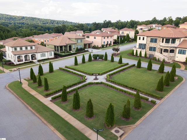 bird's eye view featuring a residential view