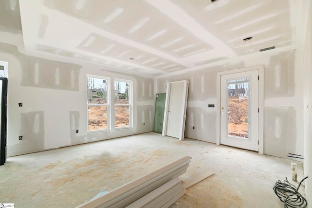 spare room with a wealth of natural light