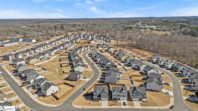 birds eye view of property featuring a residential view