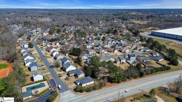 birds eye view of property featuring a residential view