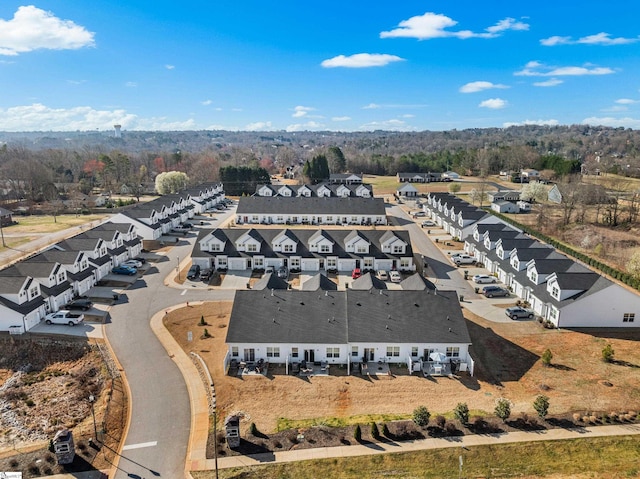 bird's eye view featuring a residential view