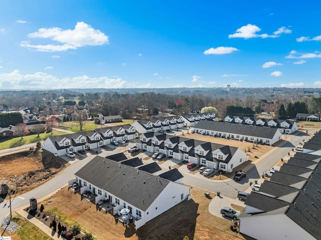 bird's eye view with a residential view