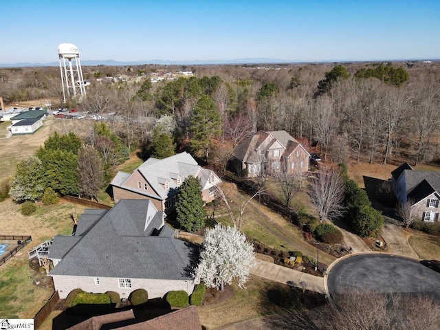 aerial view with a view of trees