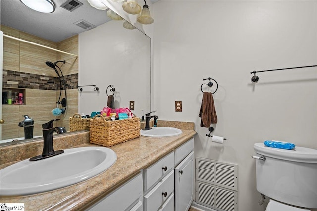 full bathroom featuring a sink and visible vents