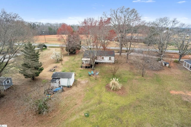 bird's eye view featuring a rural view