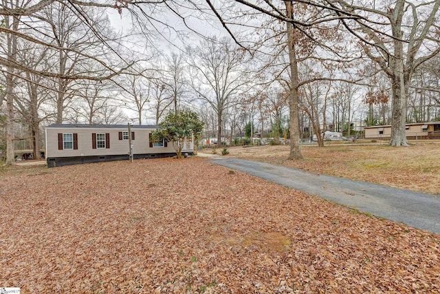 manufactured / mobile home with crawl space