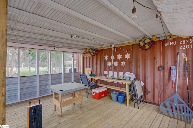 view of sunroom