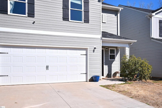 exterior space featuring driveway