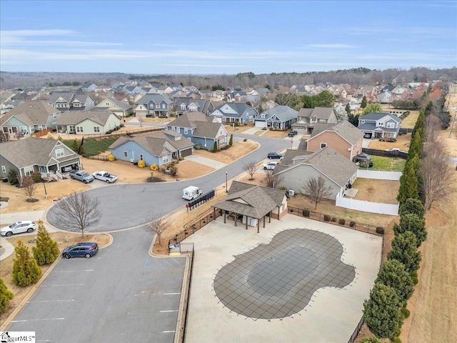 drone / aerial view featuring a residential view