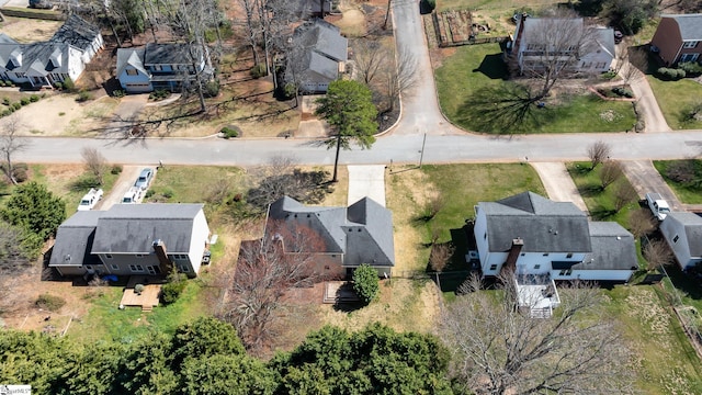 aerial view featuring a residential view