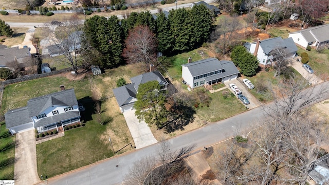 drone / aerial view featuring a residential view