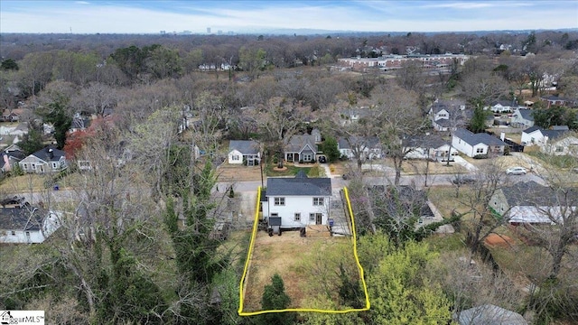 birds eye view of property featuring a residential view