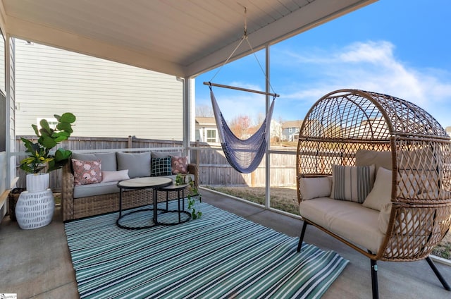 view of sunroom / solarium