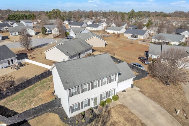 birds eye view of property featuring a residential view