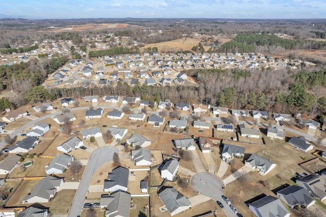 drone / aerial view featuring a residential view