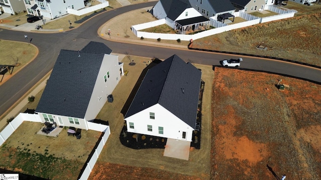 bird's eye view featuring a residential view