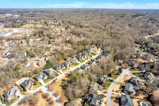 aerial view featuring a residential view