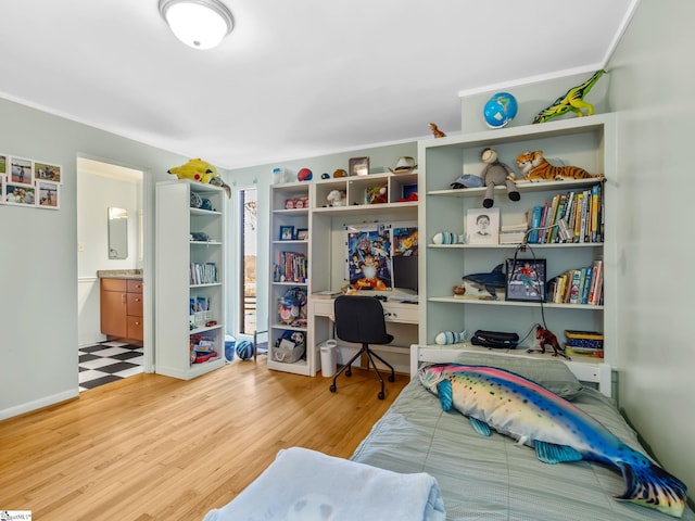 145 Dickson Rd, Campobello, SC 29322 - bedroom with ensuite bath and light wood-type flooring