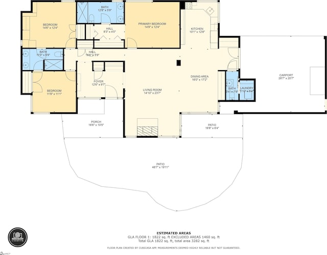 145 Dickson Rd, Campobello, SC 29322 - view of layout