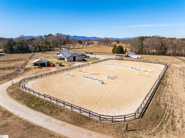 145 Dickson Rd, Campobello, SC 29322 - aerial view with a rural view and a mountain view