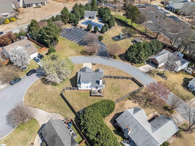 drone / aerial view featuring a residential view